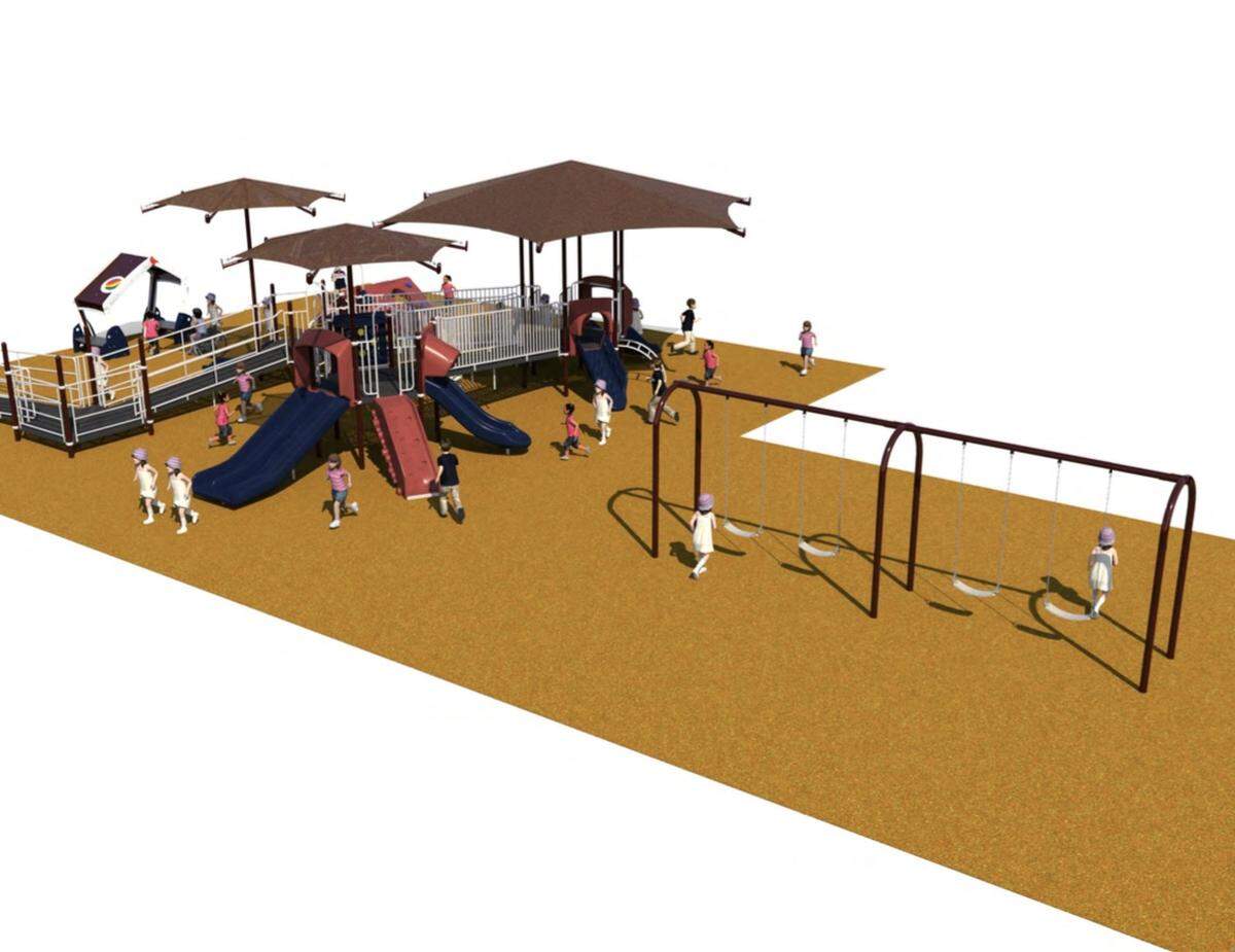 A concept drawing of the accessible playground coming to the Millstadt school district. 