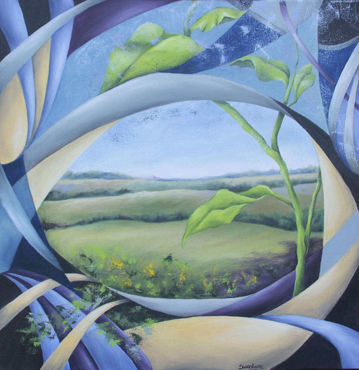 Here is a painting by Susan Kunz of Trenton.