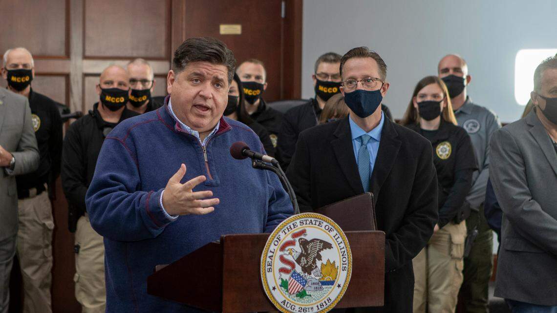 Pritzker declares disaster in Edwardsville, says building codes should be revisited