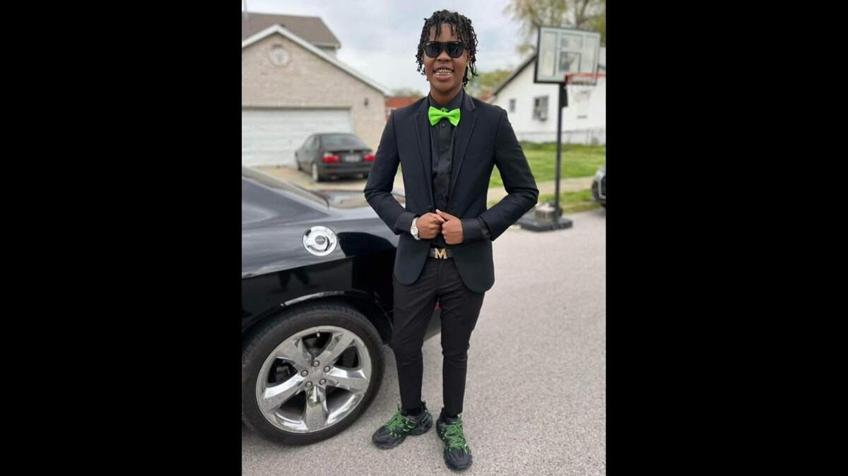 This is Denzel Woolfolk, 19, of East St. Louis, who was shot to death on March 14, 2024, in East St. Louis