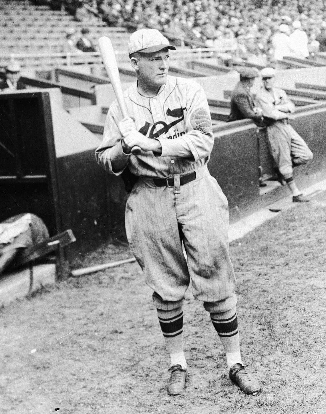 Rogers Hornsby, second baseman and manager of the St. Louis Cardinals, is pictured on September 16, 1926. (AP Photo)