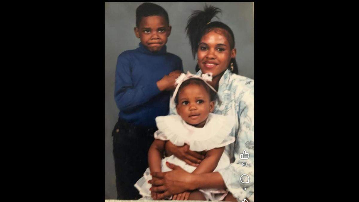 Bridgette Williams, right, is shown with her two children, Terence LaShea and Charline Byrd. Williams was murdered in 2019 at age 56. LaShea, 41, of Washington Park, was found dead of gunshot wounds on Friday in East St. Louis.