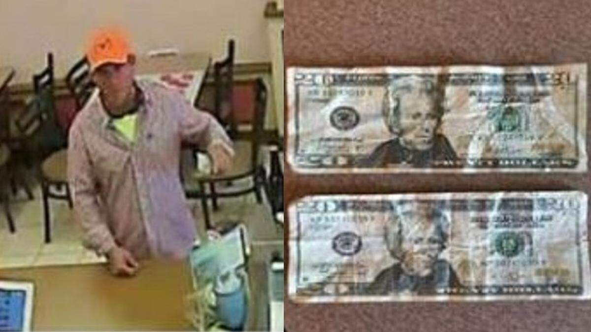 Columbia Police were looking for this man Tuesday after they say he handed at least two local businesses fake $20 bills.