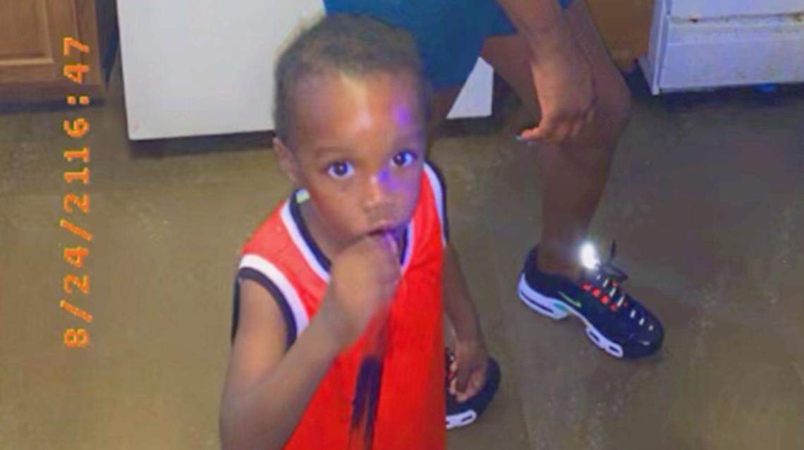 Three-year-old Mason Mitchell had been caught in the crossfire in a shooting that left Mason and six adults injured on Sept. 9. Three men have been charged.