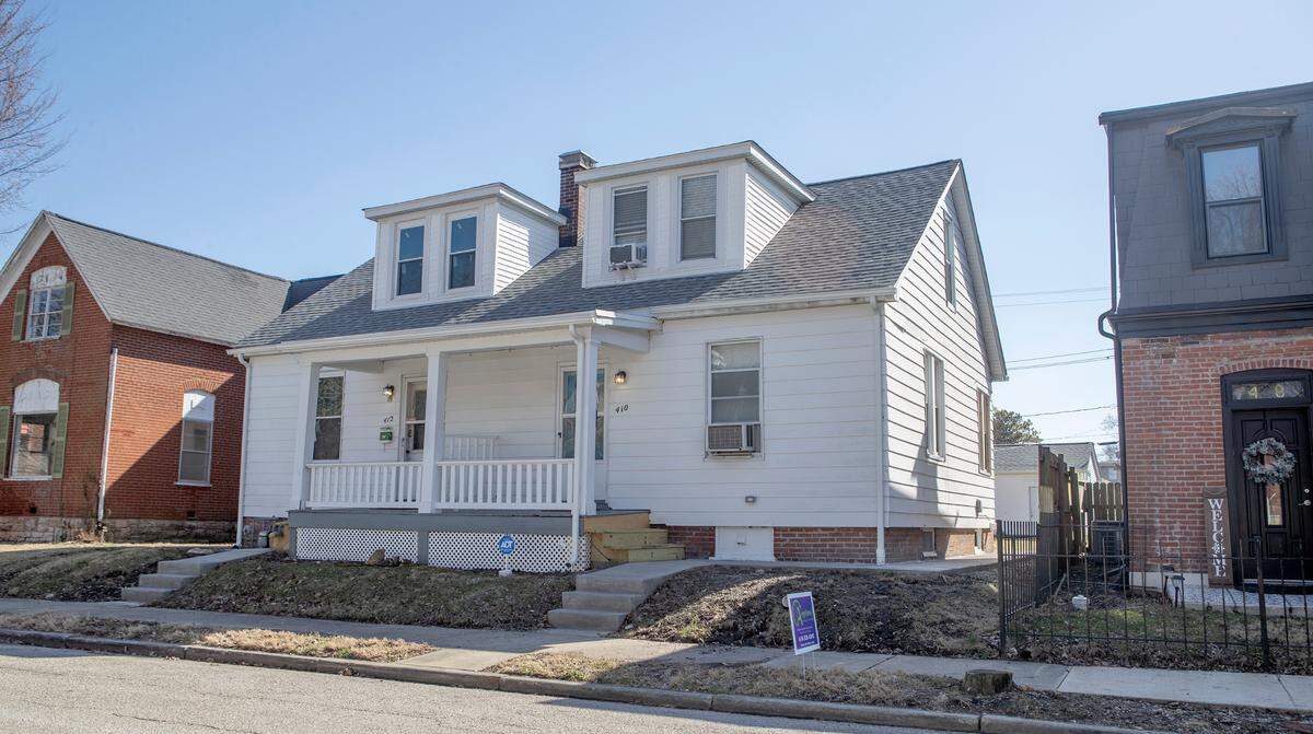 Real-estate agent Lisa Diserens and her husband, Robert, have been renovating this duplex at 410-412 E. C St. in Belleville for the past year. They want to use it for short-term rentals.
