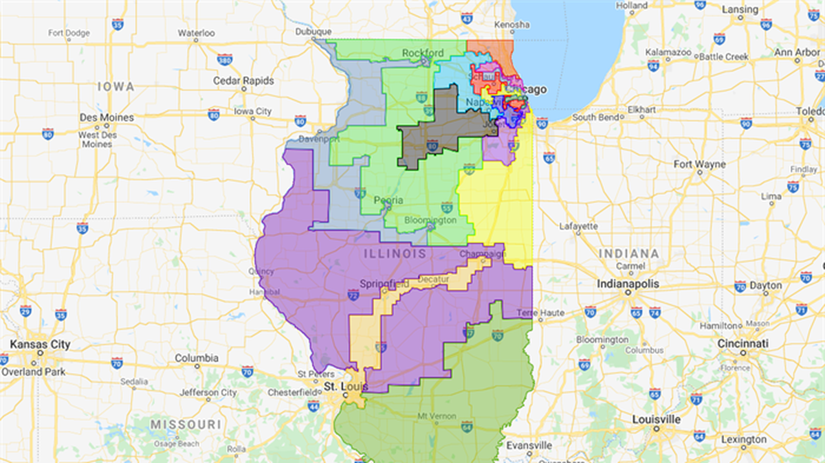 Democratic leaders in the General Assembly released a second draft of proposed congressional district maps over the weekend as they prepare to head into the final three days of their fall veto session. Like the first set of maps that were released Oct. 15, the latest draft would create a number of oddly-shaped districts meant to favor Democratic candidates going into the 2022 midterm elections.