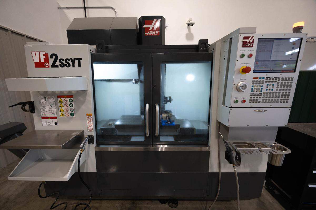 A CNC machine capable of 3D printing for students interested in draft, design and manufacturing.