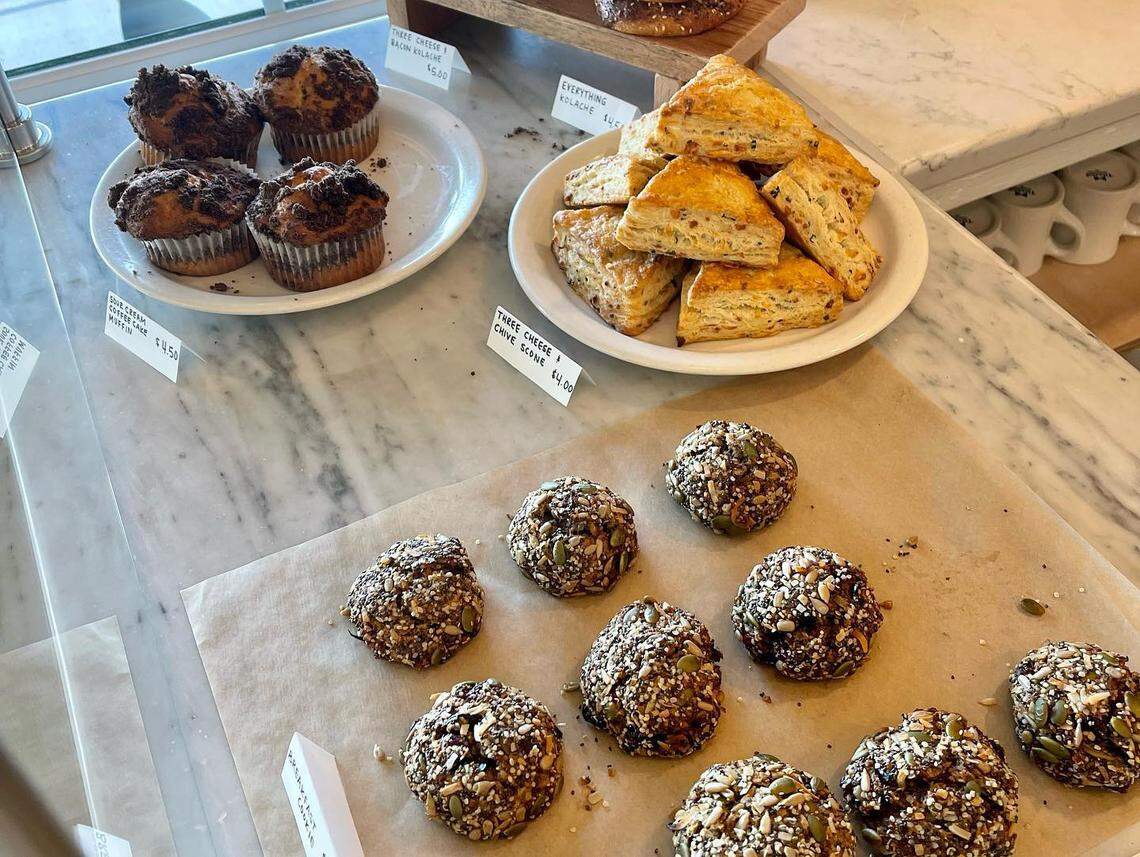 The pastries available at June’s Breakfast + Patio’s preview event
