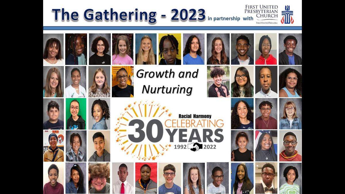 The Center For Racial Harmony celebrates The Gathering Sunday, Feb. 26. This event will honor 42 area students that demonstrate good character, good will and peace making at home, at school and in their communities.