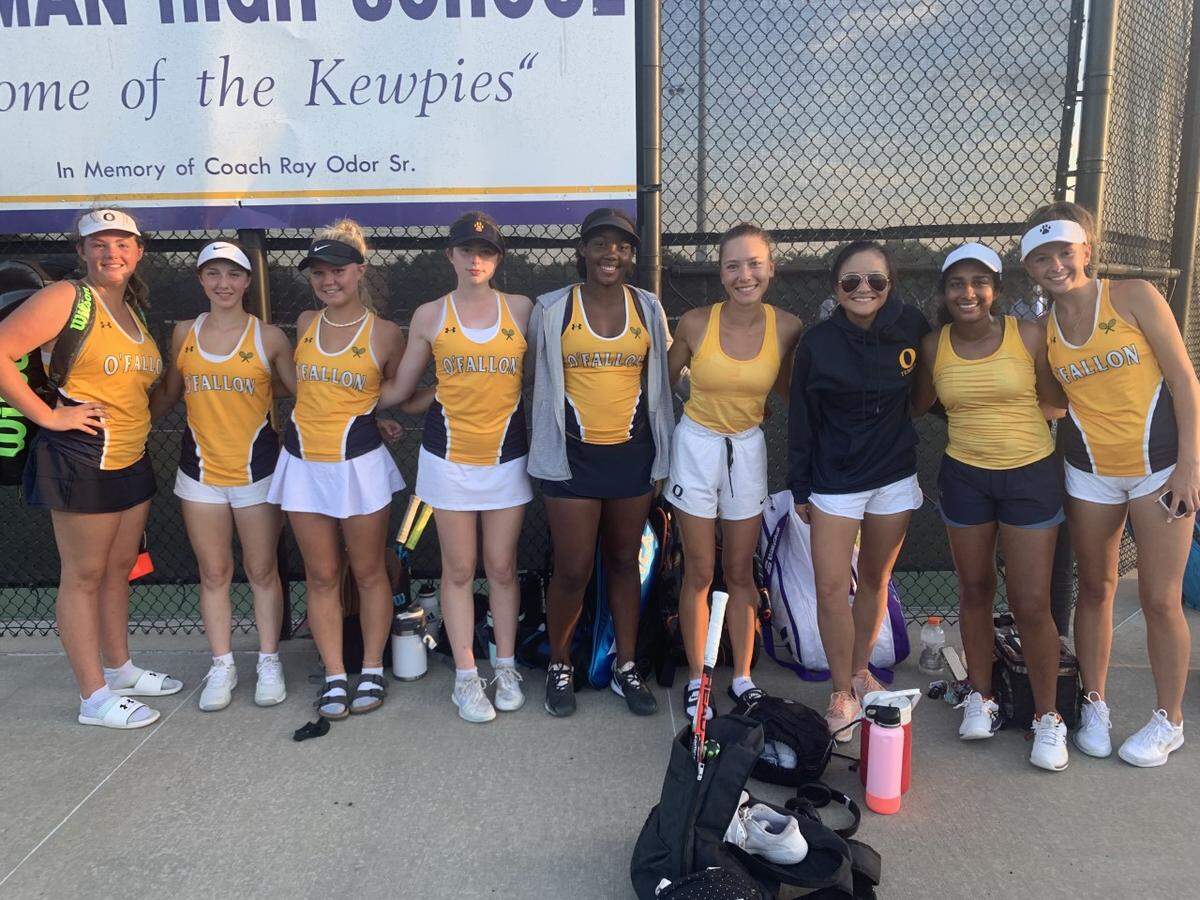 The O’Fallon High School girls tennis team kicked off the 2022 campaign at the Great 8 Tennis Tournament on Friday, Aug. 26, in Columbia, Missouri, where they went 1-2.