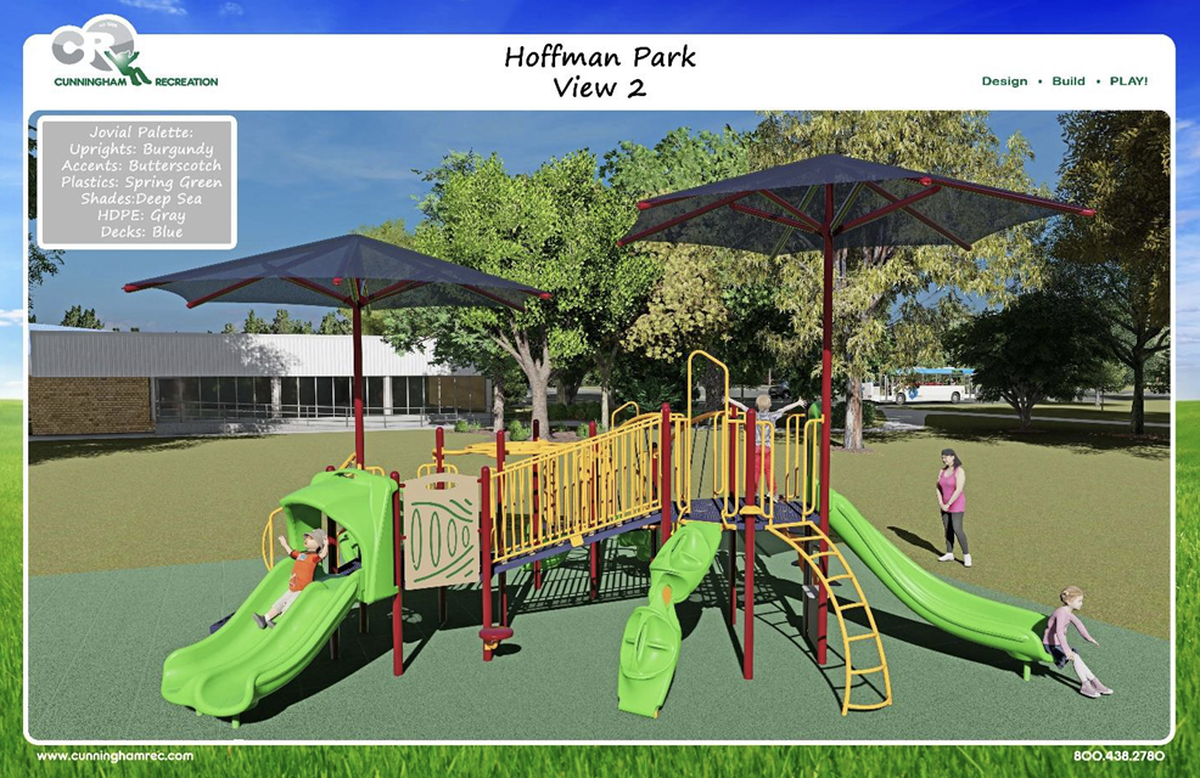 Highland hopes to add a new disability-friendly playground to Hoffman Park, with the help of a local recreation district. The Highland City Council voted Monday, Aug. 1, to apply for a grant from the Metro-East Park and Recreation District to help fund improvements to Hoffman Park, specifically an ADA-friendly playground.&nbsp;