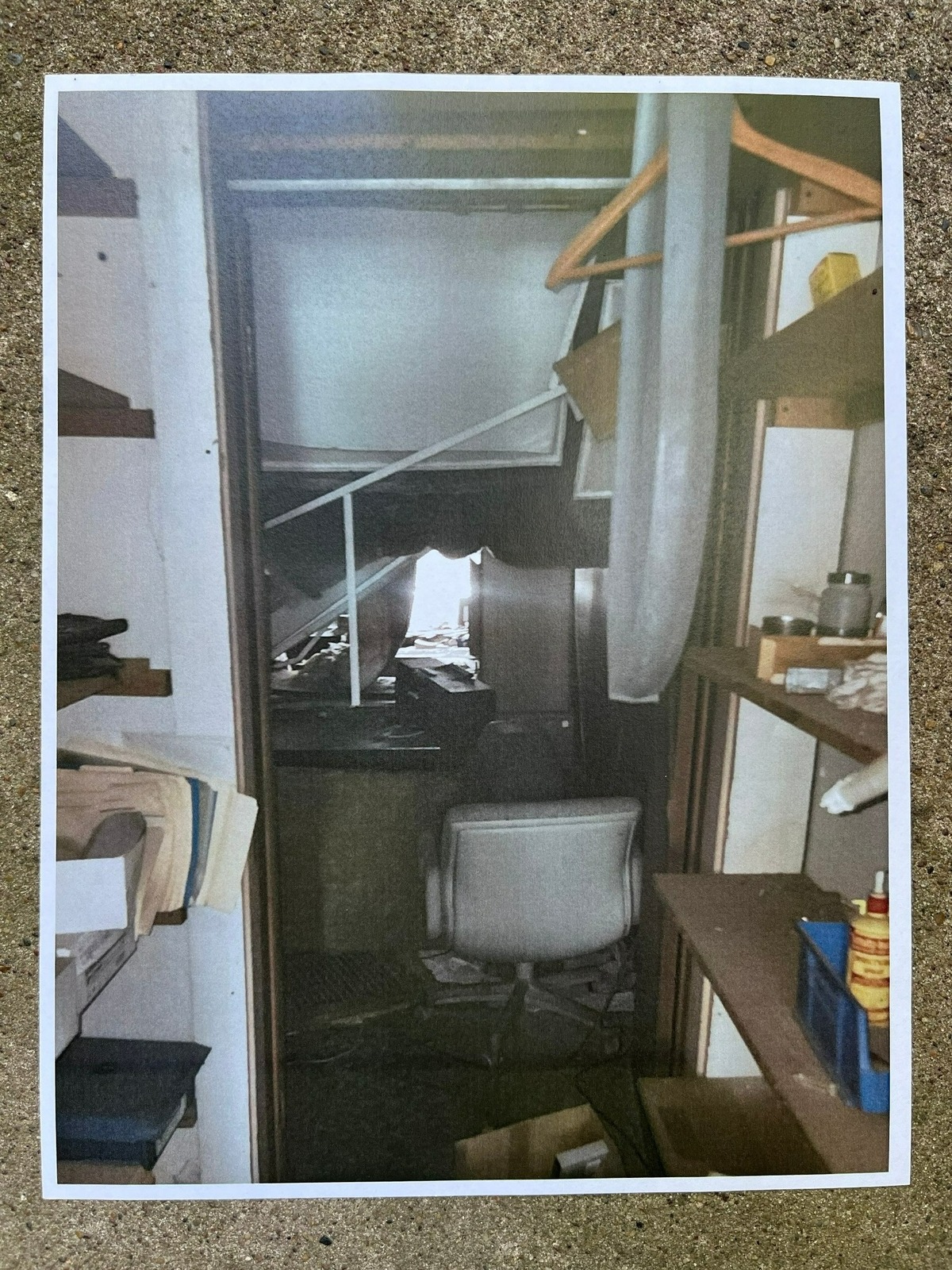 One of about 80 photos taken by Scott Tyler, the city of Belleville’s director of health, housing and building, inside a derelict building at 1013 W. Main St. that is slated for demolition.