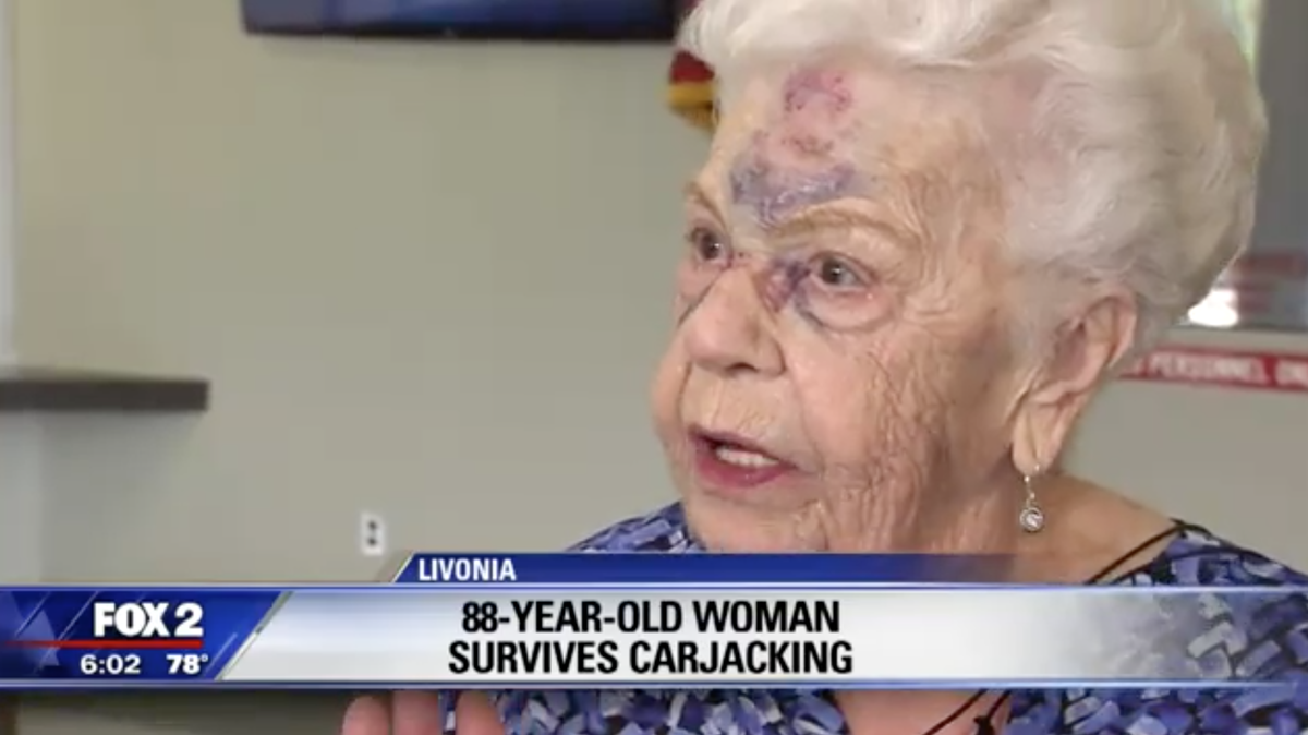 Michigan police say two people carjacked 88-year-old Gloria Kevelighan after she parked in a handicapped spot in Walmart. The woman said she’d like to “kill the son of a b-----” who did it.
