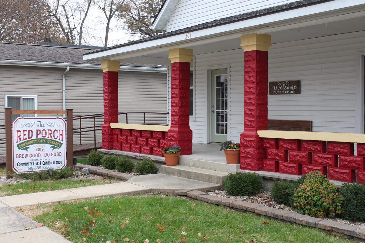 The Red Porch cafe at 301 E. Hanover in New Baden will be partially operated by people with intellectual and physical disabilities beginning on Tuesday.
