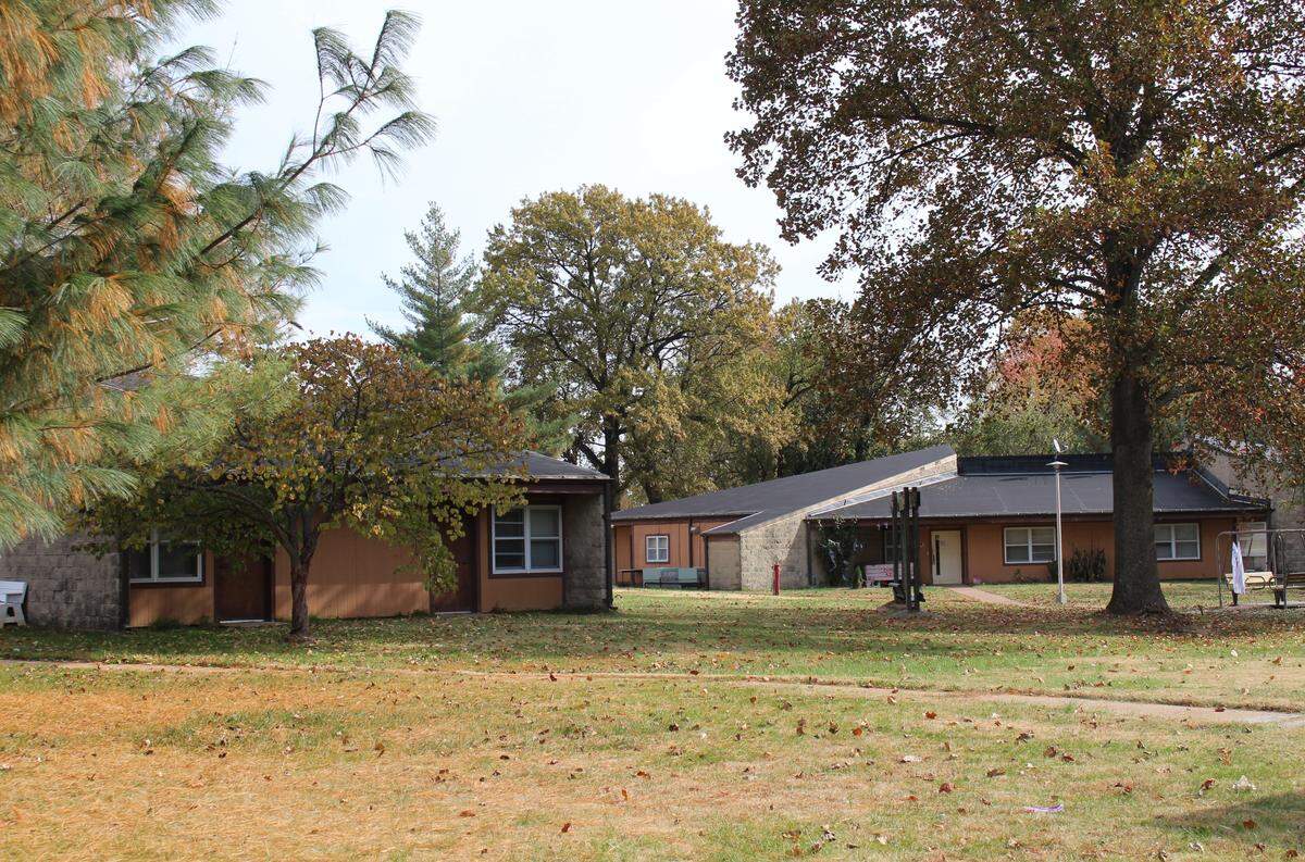 The Specialized Living Center in Swansea has six residential buildings, each with nine bedrooms, a kitchenette, laundry room, family room and dining area.