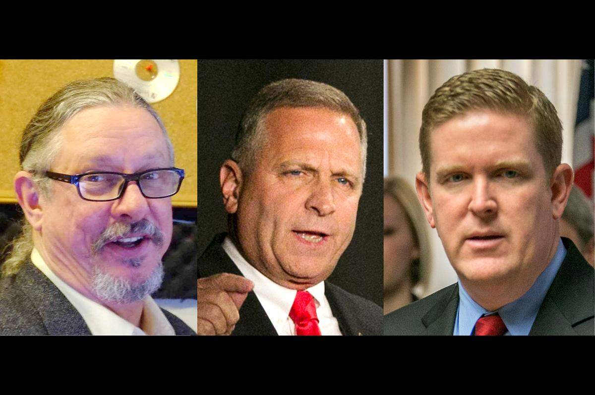 All three candidates on the Nov. 6 ballot: Green Party nominee Randy Auxier, of Murphsyboro, U.S. Rep. Mike Bost, R-Murphysboro, and Democratic nominee Brendan Kelly, of Swansea.