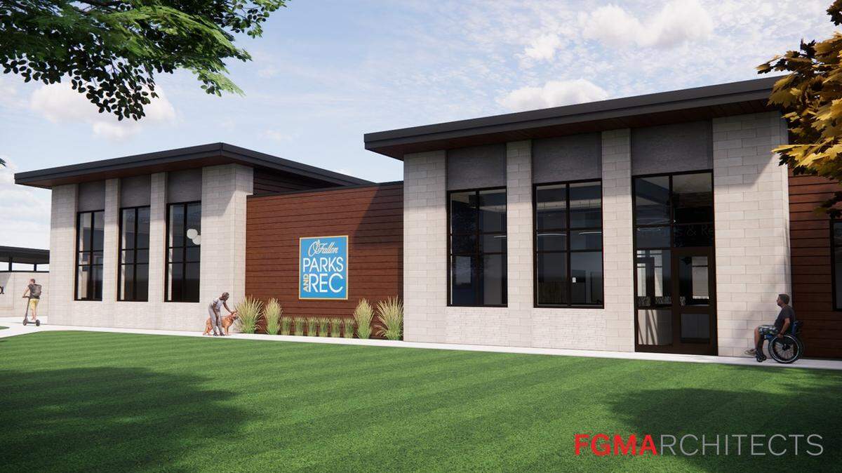 Rendering from plans for upgrades in O’Fallon Community Park. Courtesy of Andrew Dallner