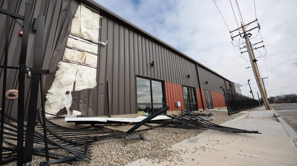 At the JJK Wrestling Center in East St. Louis, where a hit-and-run occurred in the early morning of Dec. 29.