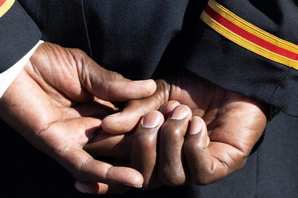 during Belleville’s 26th annual Veterans Day ceremony on Nov. 11, 2024.