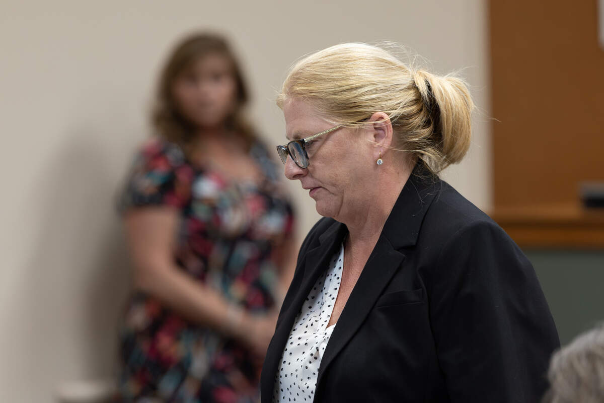 Madison County Public Defender Mary Copeland speaks in court during the sentencing hearing for Timothy J. Dubois, who was found guilty of sexual assault and kidnapping and subsequently sentenced to 120 years in prison.