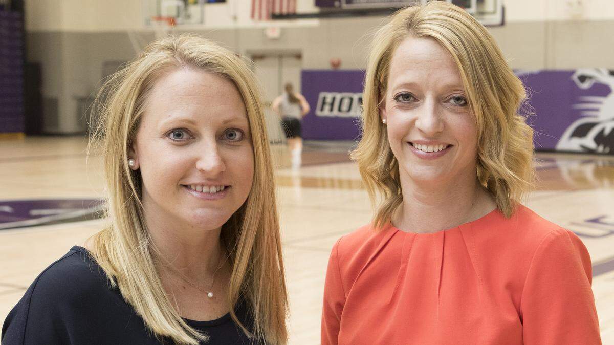 Kate (Hasheider) Glynn and Kelly (Hasheider) Schumacher are being inducted into the Illinois Basketball Coaches Association Hall of Fame.