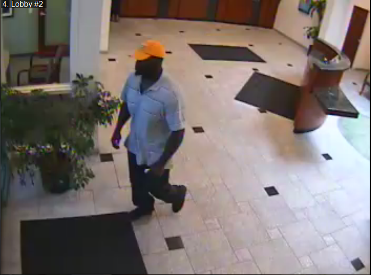 The Shiloh police department released surveillance photos of a suspect in a bank robbery on Monday.