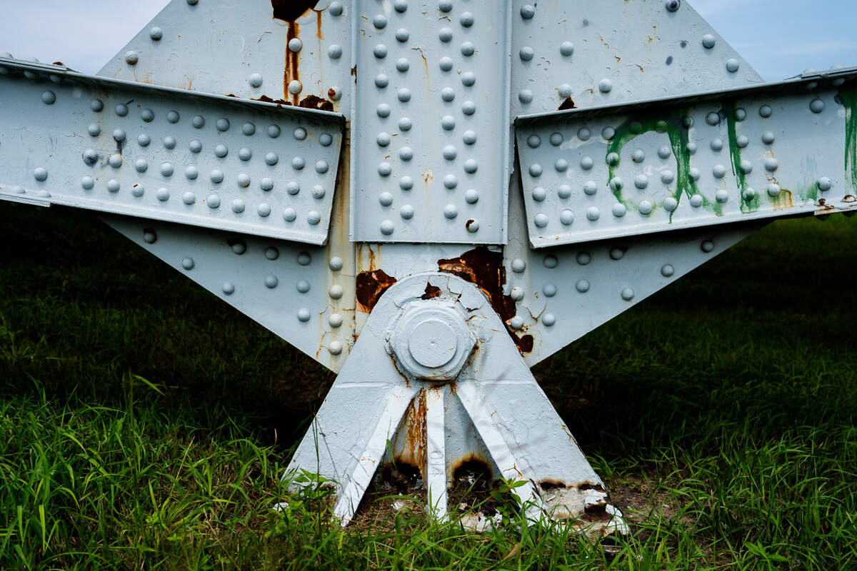 Aging steel on the Chain of Rocks Canal Bridge on Thursday, Aug. 17, 2023 in Madison.