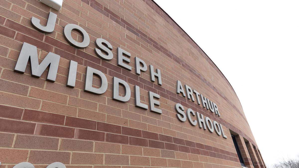 Outside of Joseph Arthur Middle School in O’Fallon.
