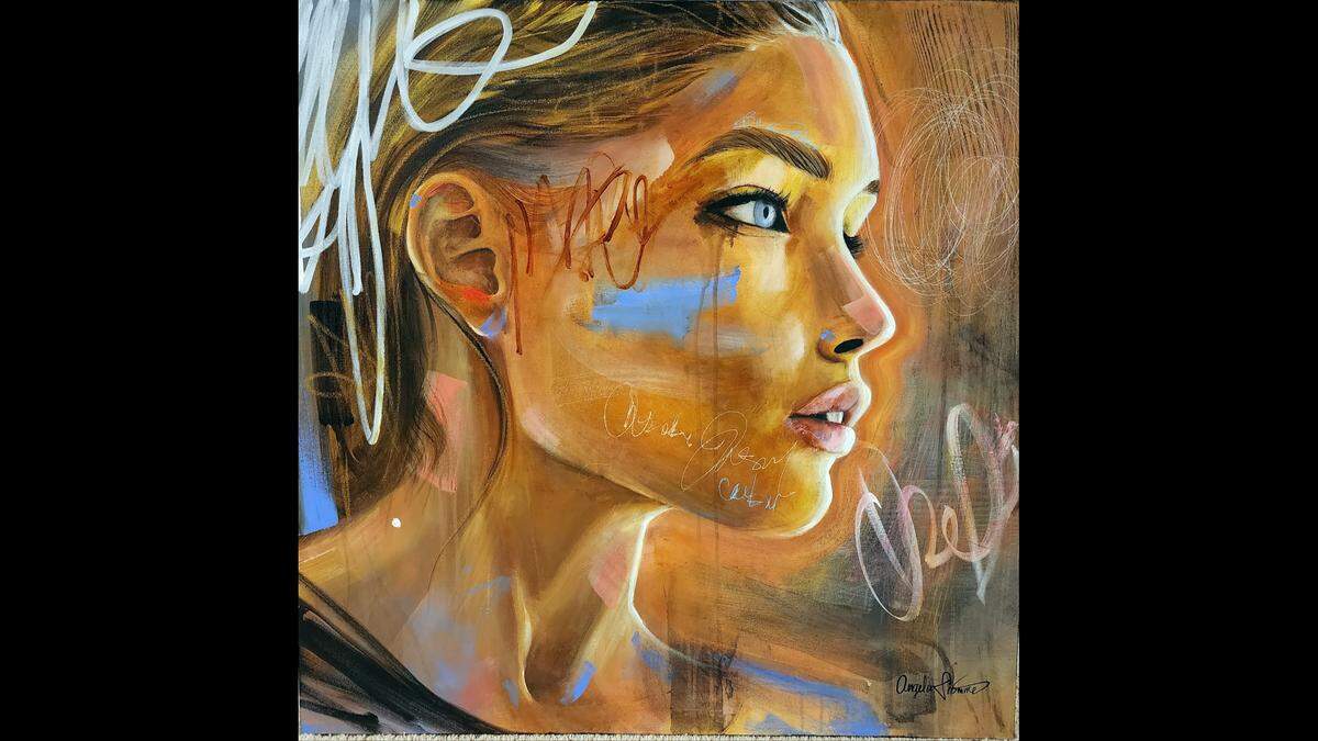 “Starved,” an acrylic on canvas painting by Angela Fromme, is one of the pieces that will feature in an upcoming exhibit at the Green Door Art Gallery in Webster Groves, Missouri.