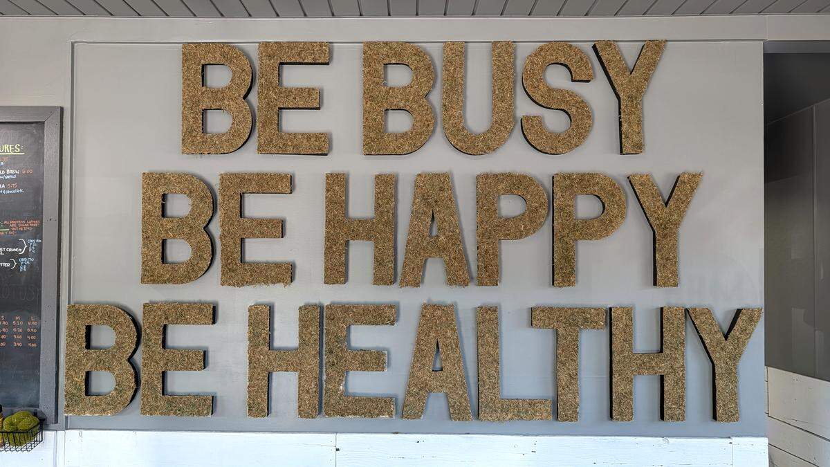 Part of the décor at Busy Body Meals in Belleville