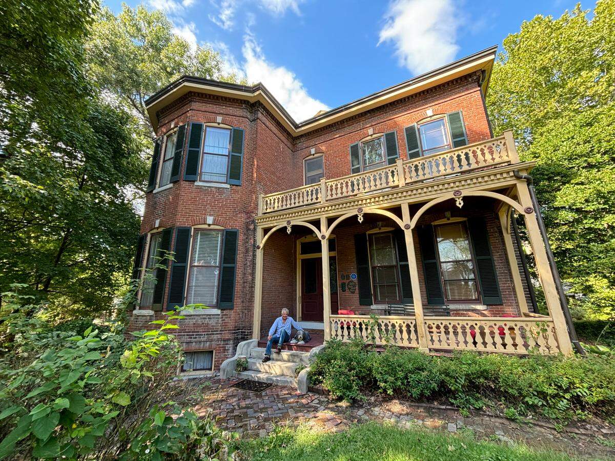 Steve Brown lives in the Tiedeman House at 212 W. Washington St. , which is listed on the National Register of Historic Places.