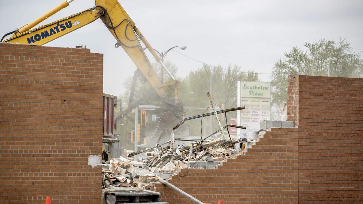 The remaining portion of Southview Plaza in O’Fallon comes down down in 2020. Revisions to a new mixed-use development proposal for the plaza have advanced for final approval by the O’Fallon City Council.