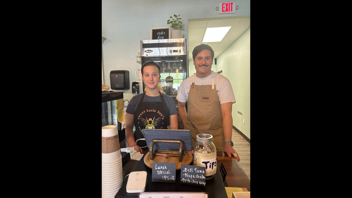Employees Jack Hardy and Mackenzie Taulbe