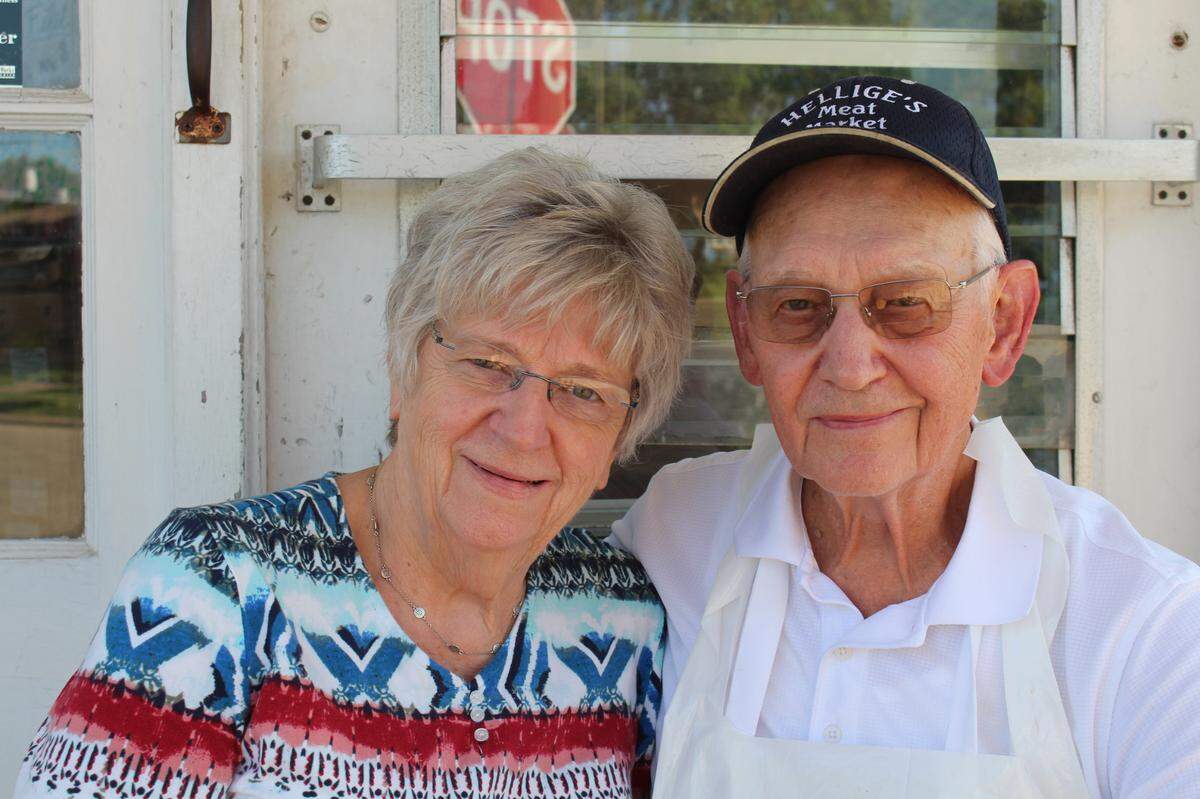 Rich and Peggy Hellige are the owners of Hellige’s Super Market & Lockers in Breese. They’ve been married for 52 years.