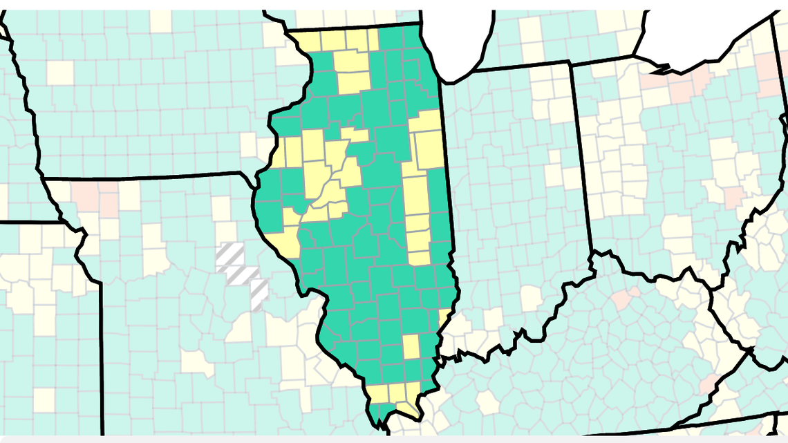 CDC rates 31 Illinois counties at medium COVID-19 levels. What to know about spread
