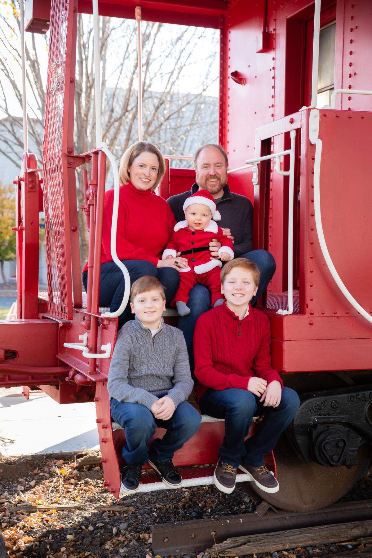 Michael Gramelspacher and his family — wife Addie, sons Henry, 12; Max, 10; and Benjamin, 14 months. The Gramelspacher family moved to O’Fallon in July 2021.