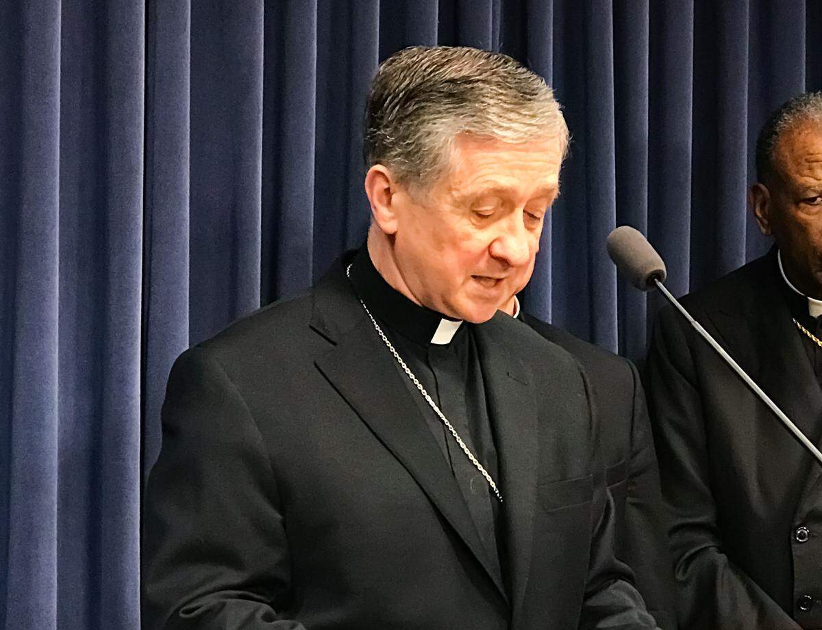 Cardinal Blase Cupich, of the Archdiocese of Chicago, says lawmakers need to oppose two reproductive health care measures proposed by Democrats because they need to “defend the inherent and inalienable value of every human life.” He was joined at a news event Thursday in Springfield by each of the five other Illinois bishops.