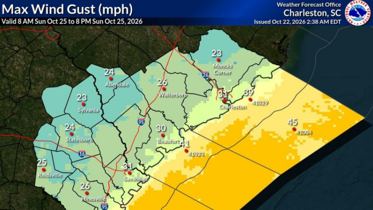 Coastal flooding, gale-force winds likely in Hilton Head area. Forecast timeline