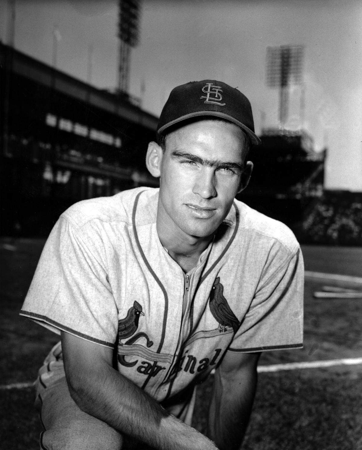 Wally Moon, outfielder of the St. Louis Cardinals, poses on June 19, 1954. (AP Photo/Rooney)