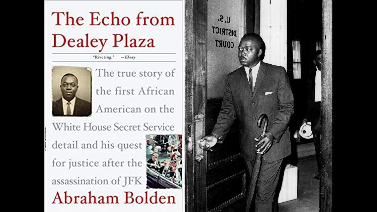 Abraham Bolden wrote a book in 2008 about his experiences as a Secret Service agent. At right, he’s shown entering U.S. District Court in Chicago in 1964 while being tried for bribery.