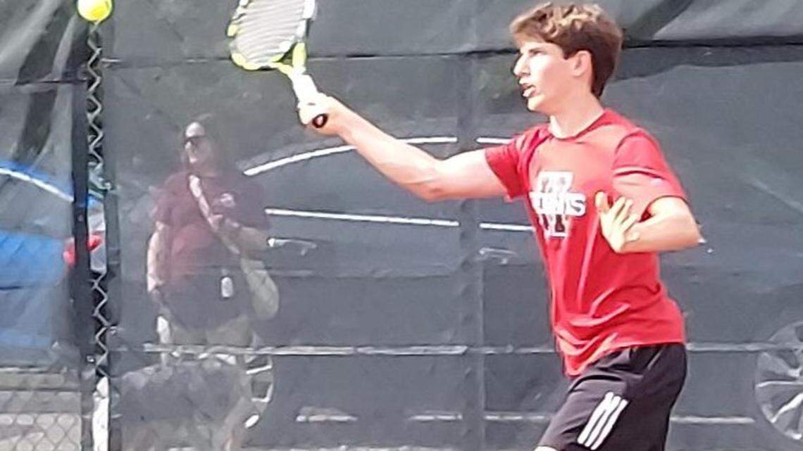 Triad holds off upset-minded Highland in conference rivalry tennis match