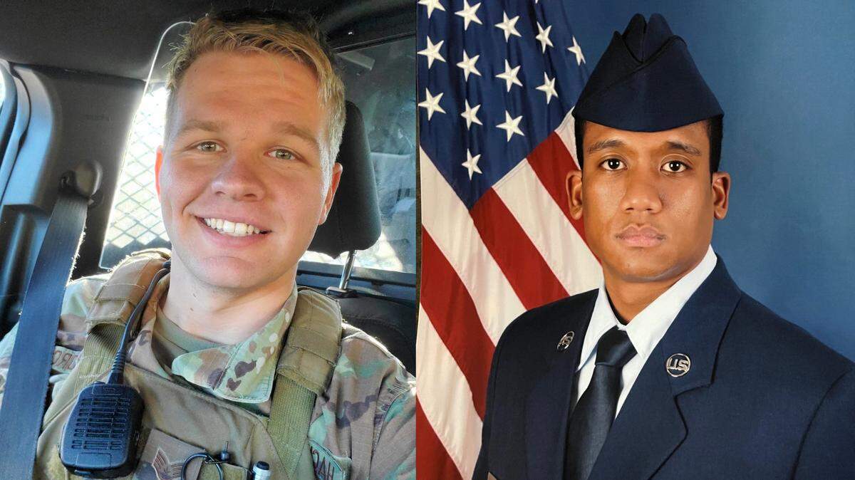Staff Sgt. Tanner Hackstadt and Senior Airman Marcus Smiley will be honored at a Wounded Warriors Wiffle Wars event on July 26.