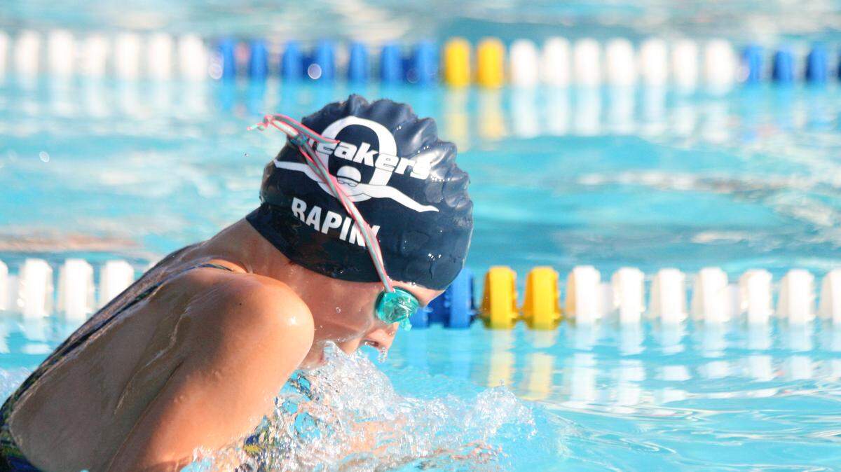 Breakers swimmer Sophia Rapini races to a win in the 100-meter IM against Trenton.