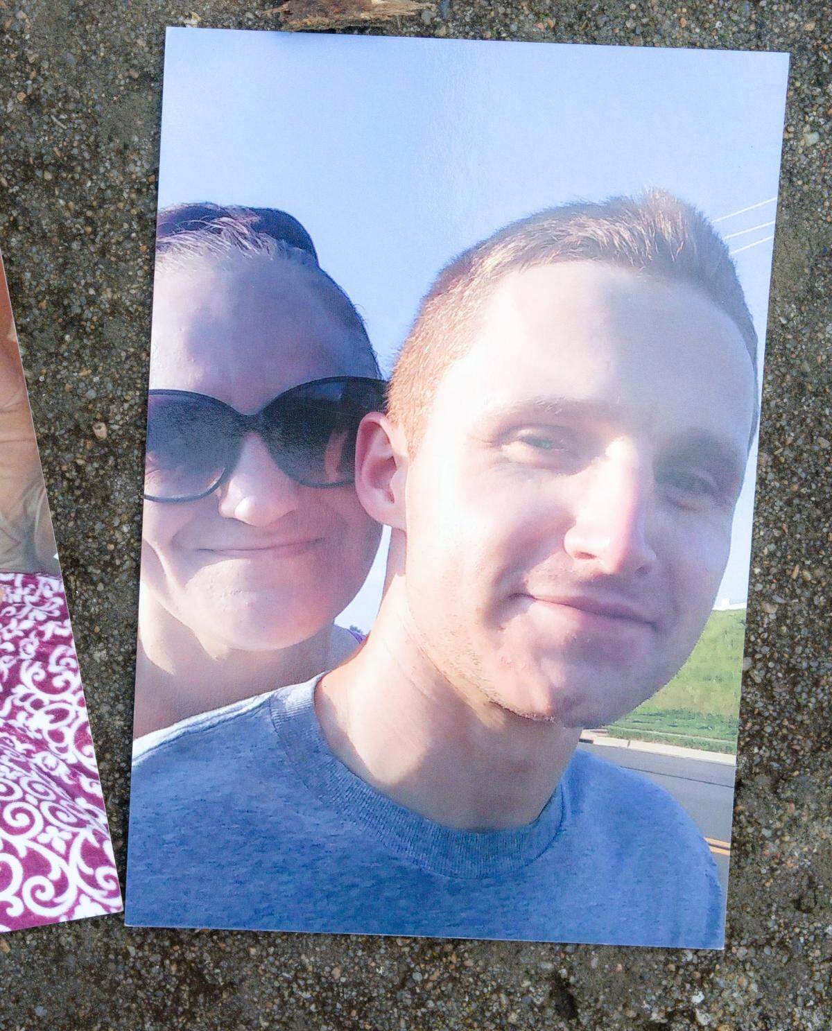 A photograph of Justin Martin, Samantha Slecka’s fiancé who attempted suicide at Madison County Jail in 2021 and later died from his injuries.