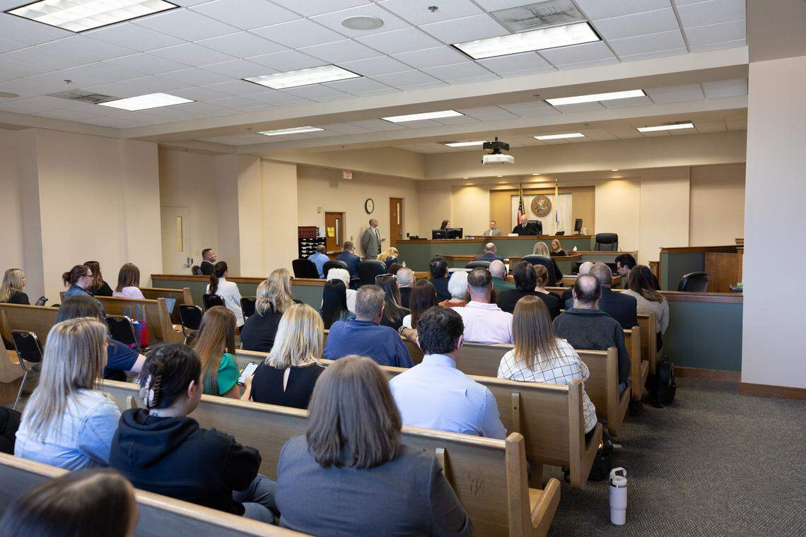 Family and friends of the late Portia Rowland filled one side of a Madison County courtroom on Monday for the trial of Gary D. Johnson, who was found guilty of her 2025 murder.