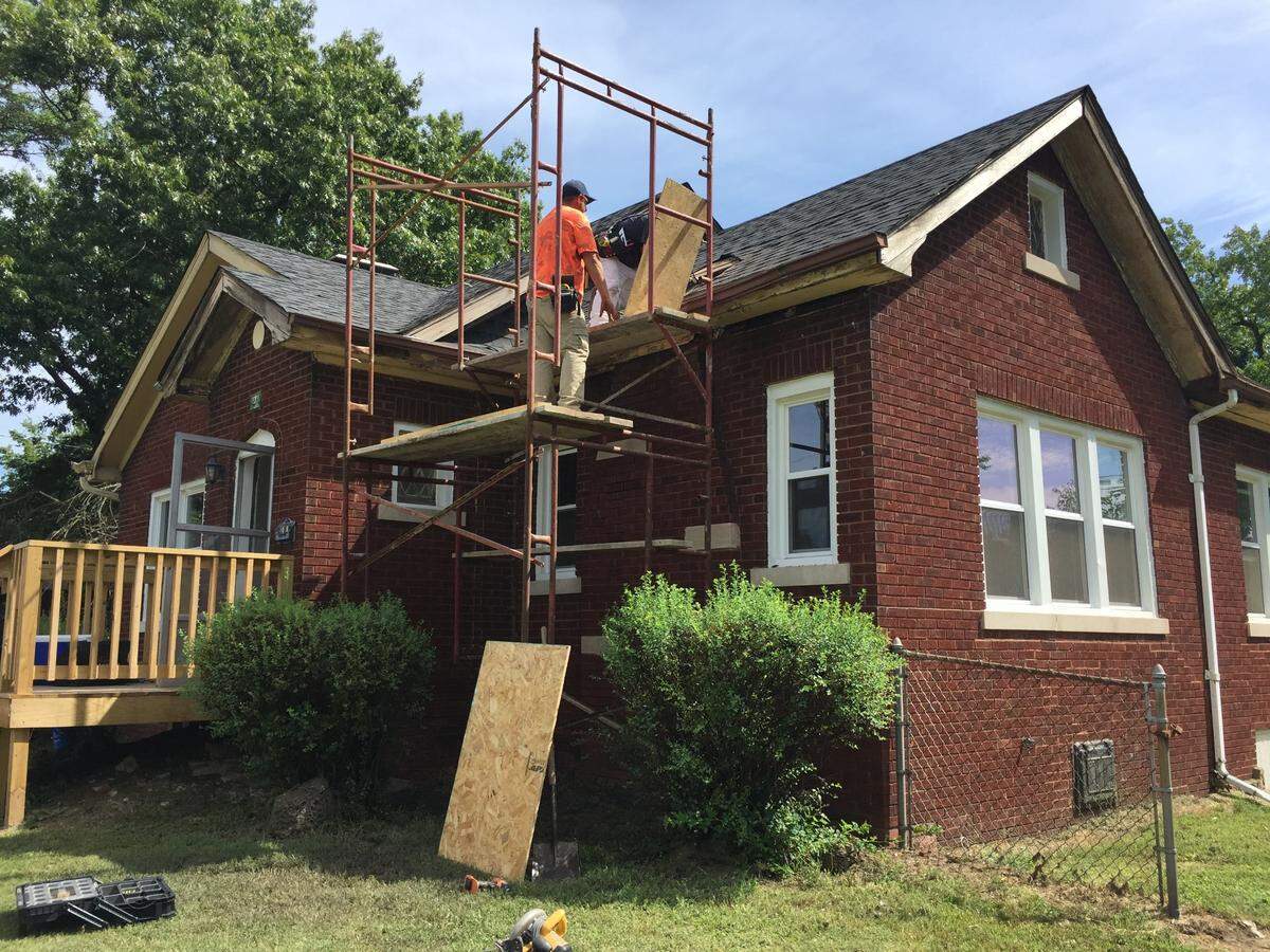 R3 Development is assisting with the renovation of this duplex on North 42nd Street in East St. Louis.