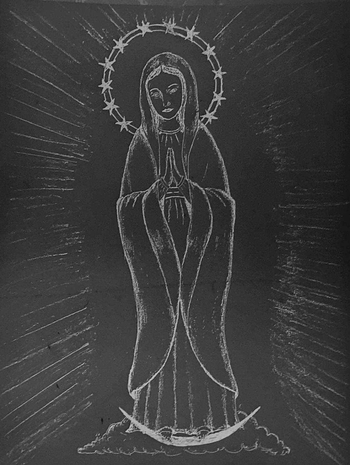 Ray Doiron’s drawings of Mary show how her clothing appeared to him.