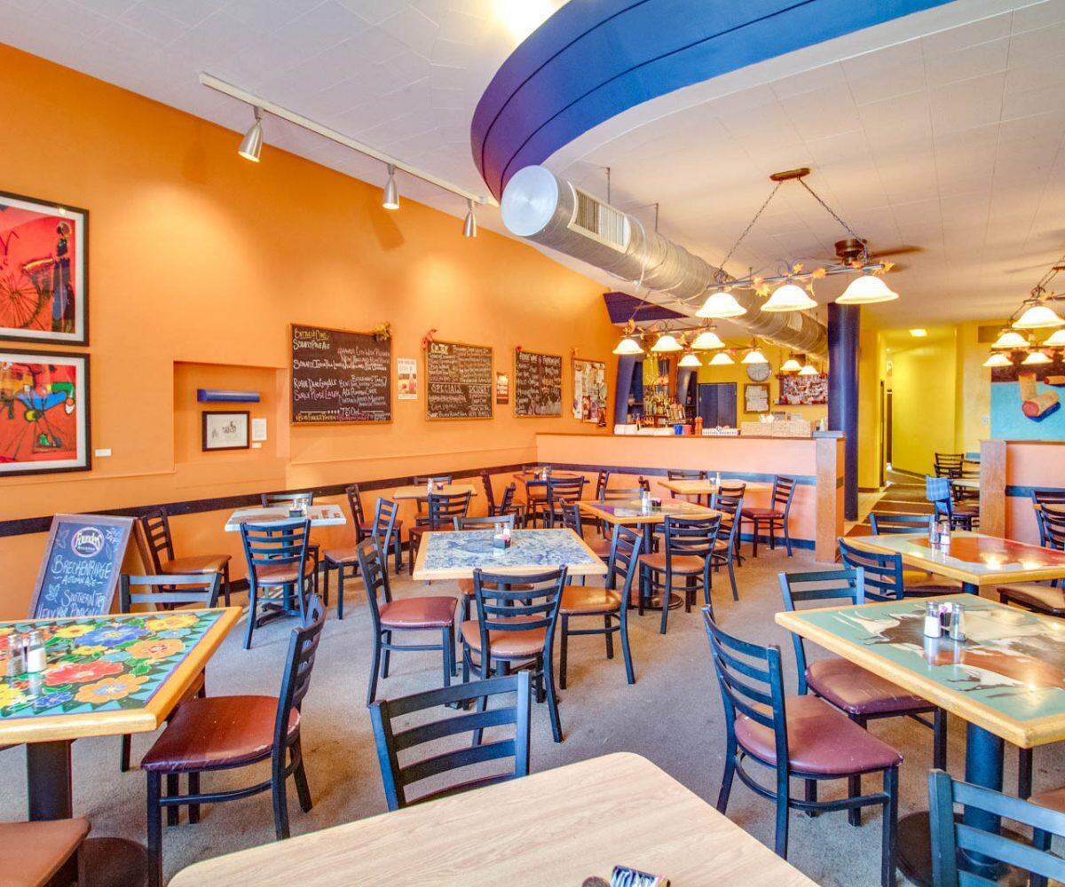 Bigelo’s Bistro in Edwardsville is known for its colorful walls and artsy tables. It will close Friday.