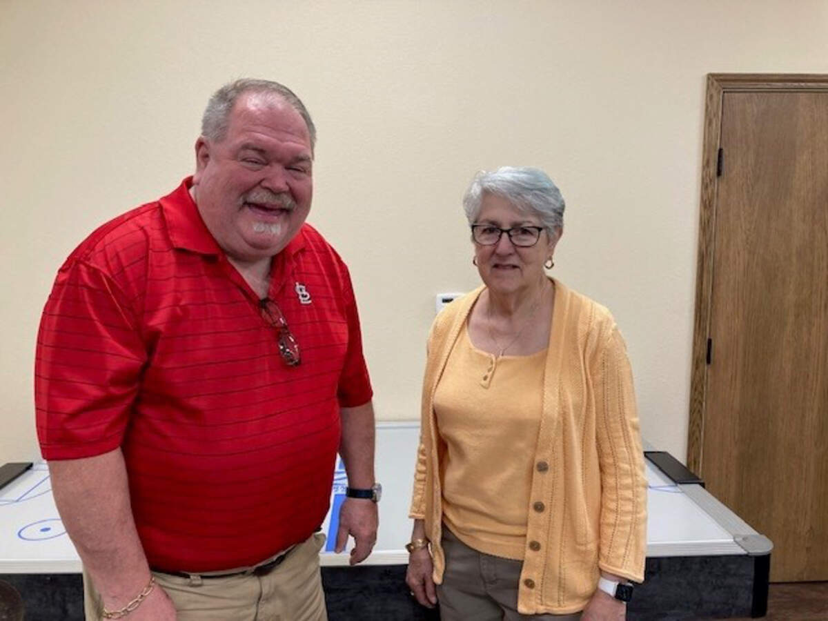 Retiring Highland Area Community Foundation board members Lee Rinderer and Cathy Boulanger served two terms on the board of directors.