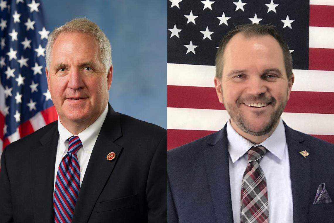 John Shimkus, Republican for U.S. House in Illinois’ 15th district and  Kevin Gaither, Democrat for U.S. House in Illinois’ 15th district